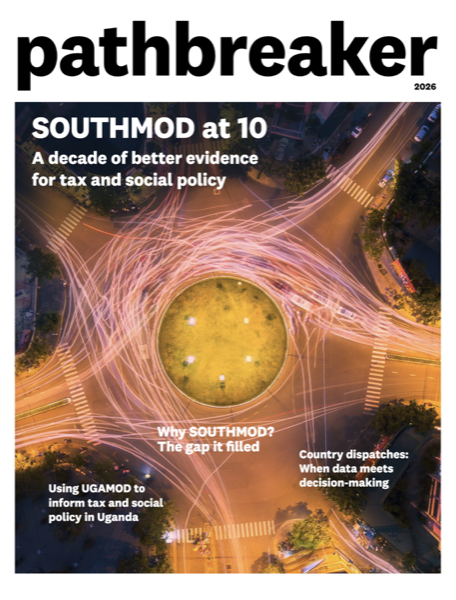 Cover of Pathbreaker magazine: SOUTHMOD at 10 — A decade of better evidence for tax and social policy